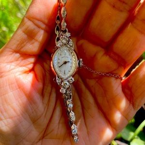 Vintage Hamilton Diamond encrusted watch